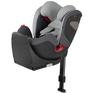 gb Convy-Fix kinderautostoel, voor auto's met ISOFIX, groep 0/1/2 (0-25 kg), vanaf de geboorte tot ca. 7 jaar, incl. verloopstuk voor pasgeborenen, grijs (London Grey)