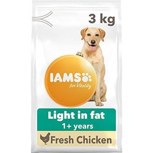 IAMS Hondenvoer voor volwassen honden, licht, 3 kg