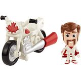pixar Disney, Pixar Toy Story 4, Duke Caboom en zijn motorfiets, miniatuurspeelgoed voor kinderen, GCY50