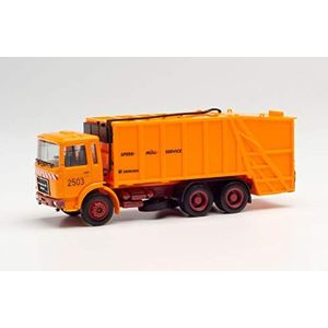 herpa Roman Diesel 311946 afvalwagen geperst oranje
