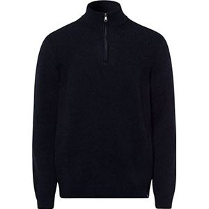 BRAX Steffen Lambswool Moderne trui van hoogwaardige lamswol, Navy Blauw