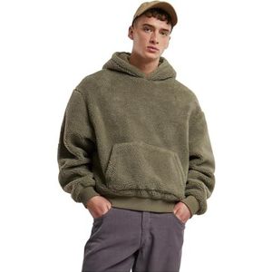 Urban Classics Tb7265-oversized Teddy Hoody trainingspak voor heren (1 stuk), Groen (PaleGreen)