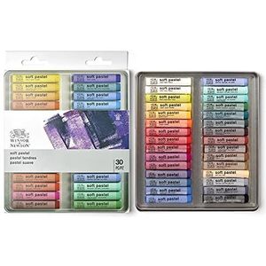 Winsor & Newton 1790002, zachte pastelkleuren voor eenvoudig aanbrengen en mengen, heldere kleuren, 30 kleuren