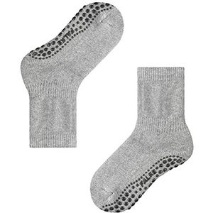 FALKE Catpads volledige pluche sokken voor kinderen, katoen/merinowolmix, warme kindersokken met siliconen print en pluche aan de binnenkant, per stuk verpakt, Grijs Light Grey 3400