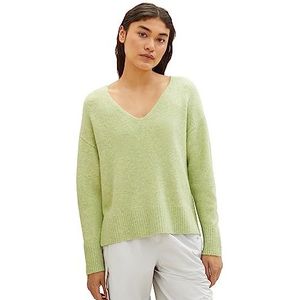 TOM TAILOR Denim 1038392 damessweater, 32542 - stoffige peer groene mix