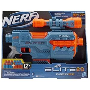 NERF Elite 2.0 Phoenix CS-6 - Gemotoriseerde Blaster met 12 Darts - Geschikt voor Tieners, Volwassenen en Kinderen vanaf 8 jaar