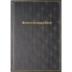 rido/idé Reserveringsboek (2025), 1 pagina = 1 dag, A4, 400 pagina's, penseelomslag, zwart