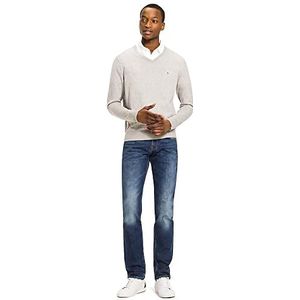 Tommy Hilfiger Core Cotton-Silk V-hals heren sweater, Cloud Htr