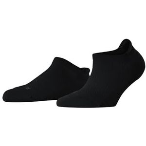 FALKE Cool Kick Sneaker W SN ademend effen 1 paar sportsokken voor dames (1 stuk), Zwart (Black 3000) - met filigraan patroon