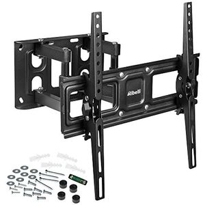 Ribelli® Wandhouder voor draaibare tv, kantelbaar, max. VESA 400 x 400 mm voor 32 - 65 inch, tv-houder, platte en gebogen tv of monitor tot 40 kg