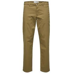 SELECTED HOMME Slhstraight-new Miles 196 Flex Pants W N Chino heren, Ermine