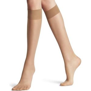 FALKE Seidenglatt licht glanzend Ultra Sheer 15 Denier kniekousen dames beige - Maat 35-38