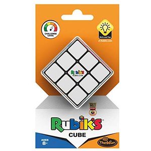 Thinkfun Rubik's Cube, de originele wimper 3 x 3 van Rubiks: besserte, lichte versie, ideaal sleutelspel voor volwassenen en kinderen. Het origineel! De tovenaar!