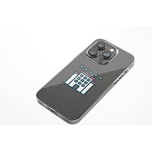 Bonateks, Étui de protection imprimé numériquement compatible avec iPhone 14 Pro Max, coque de protection anti-chocs, en silicone, flexible, transparent