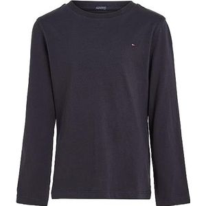 Tommy Hilfiger Basic CN Knit L/S T-shirt voor jongens, Blauw (Sky Captain 420)
