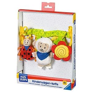 Ravensburger ministeps 4157 Kinderwagenketting met glazen en pluggen, voor kinderwagen, babyschotel of kinderbed - babyspeelgoed vanaf 0 maanden