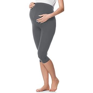 Be Mammy 3/4 katoenen zwangerschapslegging BE20-229, grijs.