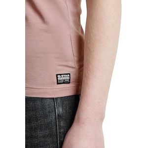 G-STAR RAW Haut Eyben slim à col en V 2.0 pour femme, Rose (Lt Berry Mist D24533-4107-8147), L