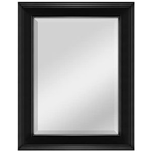 MCS 20449 spiegel met frame, 54 x 69 cm, zwart, 39 x 54 cm