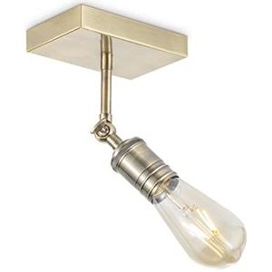 HSH LED wandspot Spy 1 lichtpunt, draaibaar, incl. GU10 5W LED-lamp, dimbaar, antiek brons, 3000 Kelvin warm wit