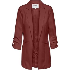 ONLY Vrouwelijke blazer met 3/4-mouwen, Zand