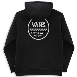 Vans Stackton Circle Zip Sweatshirt met capuchon voor dames, zwart.