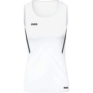 JAKO Challenge Tanktop voor kinderen, uniseks, Wit/Antraciet
