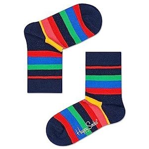 Happy Socks Uniseks sokken voor kinderen, gestreept, Marinier
