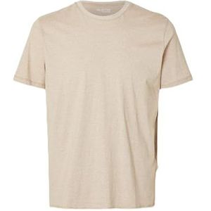 Selected Homme Slhaspen Mini STR Ss T-shirt à col rond pour homme, Bronze, M