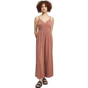 Urban Classics Spaghetti modal jumpsuit voor dames, T-shirt voor dames, Terracotta