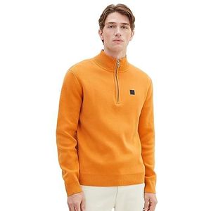 TOM TAILOR 1038197 heren sweater, 32243 - Tomato Cream Orange