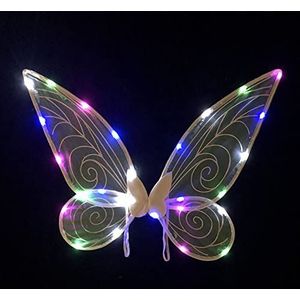 Engelenvleugels, gemakkelijk draagbaar voor meisjes, met lichtgevende vleugels om op te hangen, cosplay kostuumaccessoires