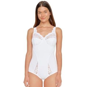 Susa Damesbody met elastische kant Latina dames, wit (003), 90B, wit (003)