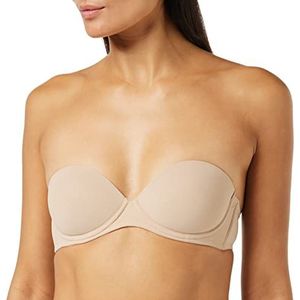 Calvin Klein Perfecte pasvorm - Nauwsluitende taille - Push Up strapless damesbeha (1 stuk), Duinzand