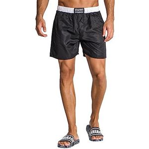 Gianni Kavanagh Black Fighter Short de bain pour homme, noir, M