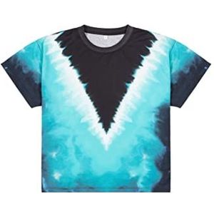 Wrangler T-shirt surdimensionné pour femme, Bleu turquoise, XS