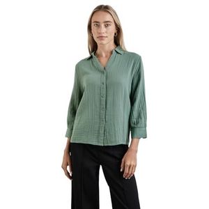 Street One A344955 chiffon blouse groen 48 dames, schuimgroen, 48, Groen schuim