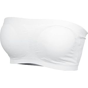 Urban Classics Dames Pads bandeau, tanktop voor dames, wit - wit (wit 220), (maat fabrikant: S), Wit.