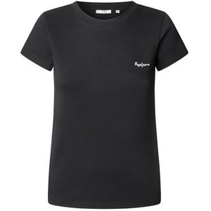 Pepe Jeans T-shirt MERIDA pour femme, noir (noir), L, Noir (noir)., L
