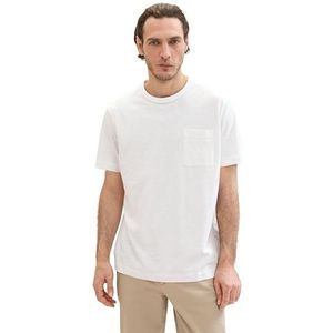 TOM TAILOR T-shirt pour homme, 35619 - White Fine Stripe, 3XL