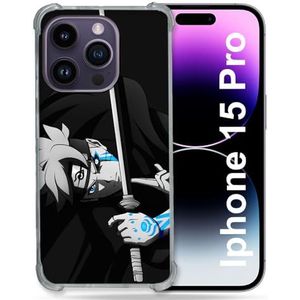 Cokitec Versterkt hoesje voor iPhone 15 Pro (6.1) Manga Boruto zwaard