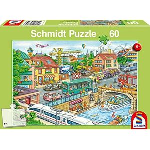 Schmidt - SCH-56309 - voertuigen en verkeersvoertuigen, puzzel van 60 delen, vanaf 5 jaar - voertuigpuzzel