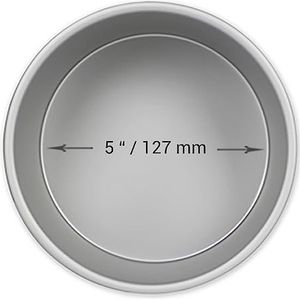 PME Professionele bakvorm rond van aluminium 12,7 x 5,1 cm