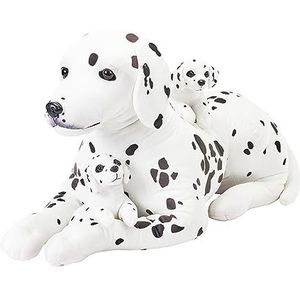 Wild Republic Cuddlekins Enorme pluche speelgoed voor mama en puppy, Dalmatiër, 76,2 cm