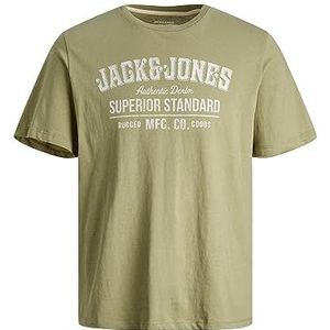 JACK&JONES JUNIOR Jjejeans T-shirt Ss O-hals 23/24 Snjnr T-shirt voor jongens, Olijfgroen