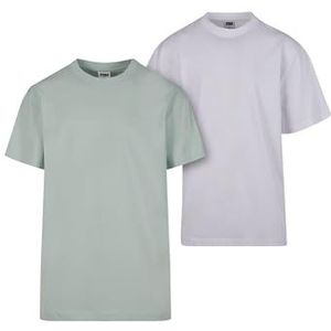 Urban Classics T-shirt voor heren, frosted mint en wit