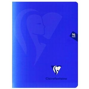 Clairefontaine Mimesys Notitieboek, 170 x 200 mm, gelinieerd, 96 pagina's, marineblauw