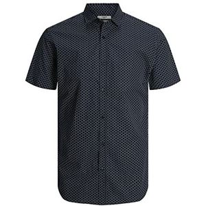 JACK & JONES Jprblacardiff T-shirt met print S/S voor heren met korte mouwen, marineblauw blazer