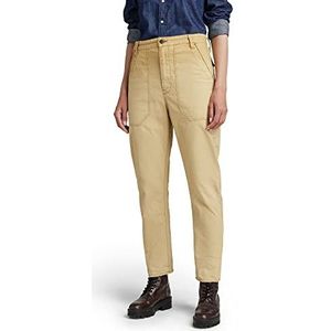 G-STAR RAW 3D Fatigue Boyfriend Chino broek voor dames, Beige (Hemp Vintage Gd D22477-9740-d297)