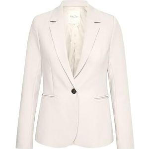 Part Two Damesblazer single-breasted Notch Lapel Tailored Fit Ronde Corners Dames, French Oak